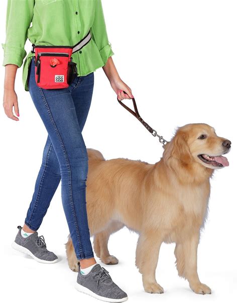 MOBILE DOG GEAR Day/Night Dog Walking Bag, 7-in, Red - Chewy.com