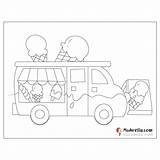 Ice Cream Truck Coloring Page sketch template