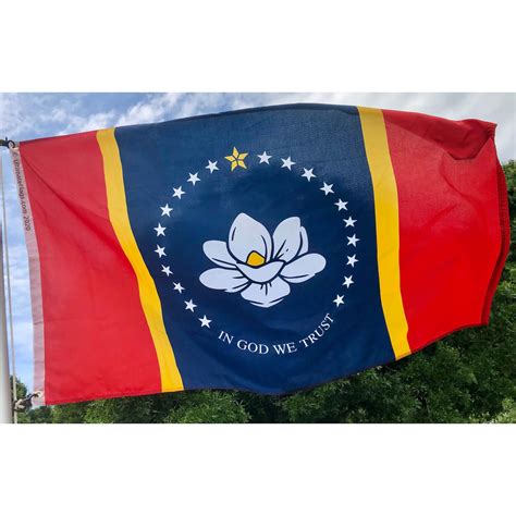 BRAND NEW READY TO FLY MISSISSIPPI STATE FLAG 3' X 5' POLYESTER DOUBLE SIDED Collectible US ...