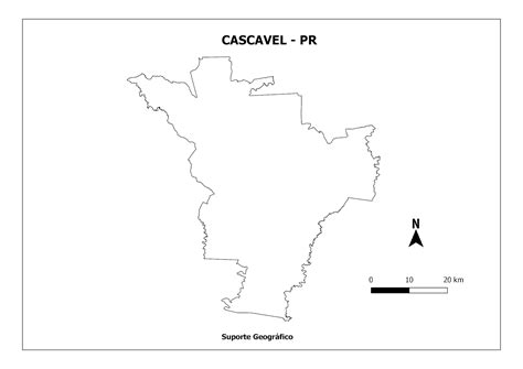 MAPA DE CASCAVEL - PR