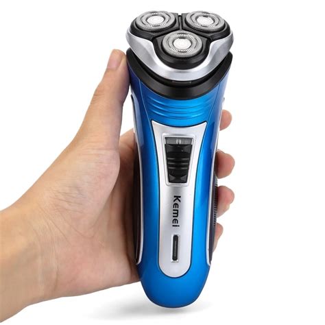 220V Rechargeable Electric Shaver 3D Triple Floating Blade Heads Shaving Razors Face Care Men ...