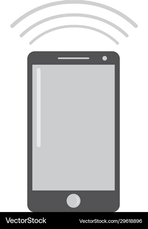 Mobile cell phone icon graphic Royalty Free Vector Image