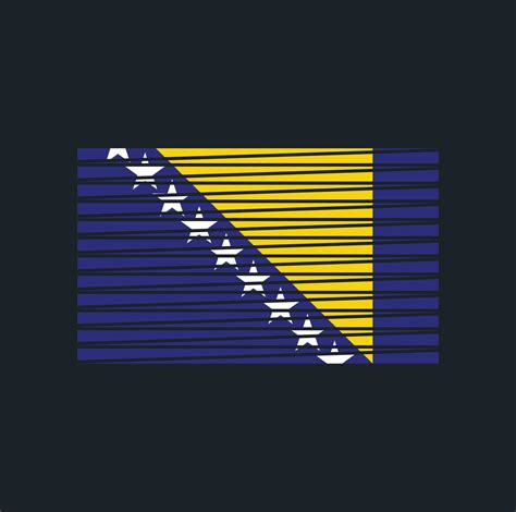 Bosnia Herzegovina Flag Brush. National Flag 6873511 Vector Art at Vecteezy