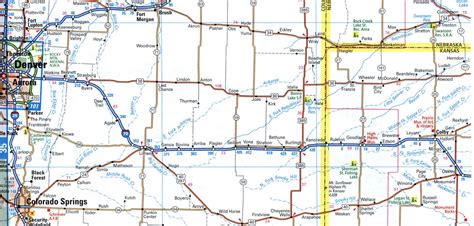 Map of I-70 interstate highway via Utah, Ohio, Maryland interchange and ...