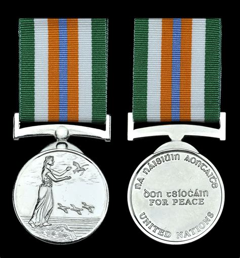 IRELAND, Republic - United Nations Peacekeepers Medal, nickel-plated brass, unnamed as issued ...