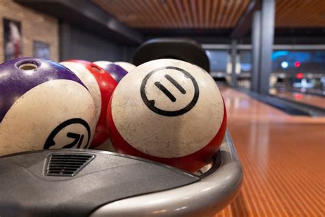 Free Photo | Bowling equipment indoors still life