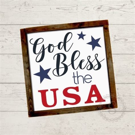 SAY IT WITH SIMPLICITY | God Bless the USA SVG