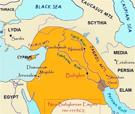 Neo Babylonian Empire Map