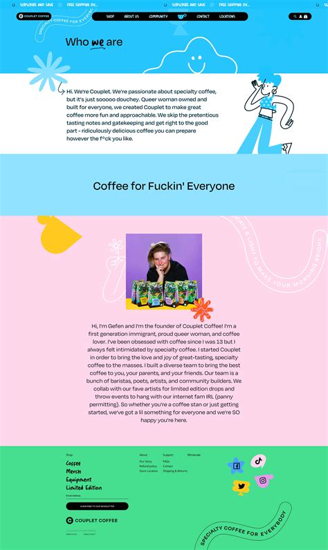 Couplet Coffee Website design - Lapa Ninja
