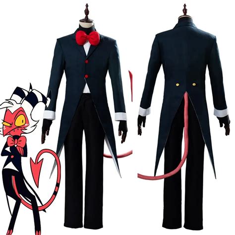 Hazbin Hotel Helluva Boss Moxxie Outfit Cosplay Costume Full Suit For Male And Female ...