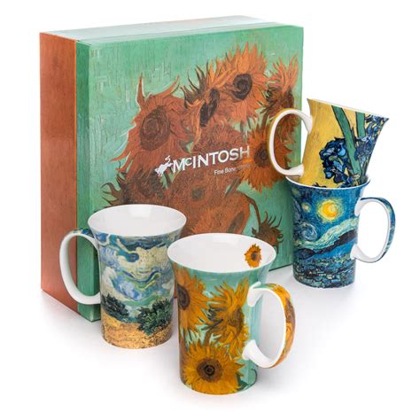 Van Gogh set of 4 Mugs | McIntosh Mugs