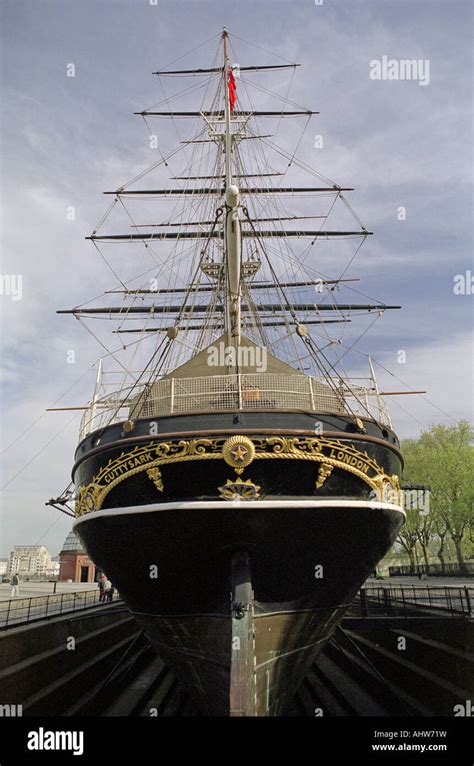 The Cutty Sark is a clipper ship. Built in 1869 She is preserved in dry ...