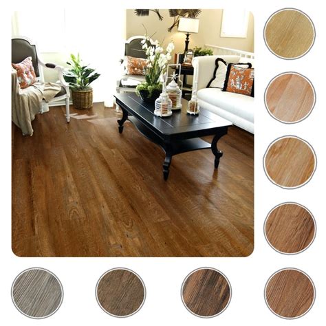 10-Pack Self-Adhesive Vinyl Hardwood Wood Peel 'N Stick Floor Planks - Tanga