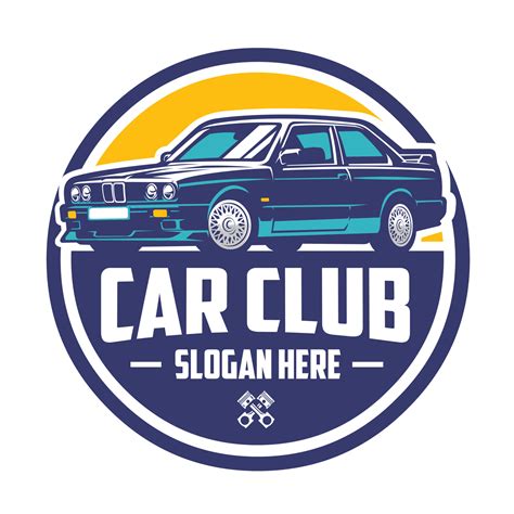 Premium 90s sport car club logo emblem vector illustration 10704958 ...