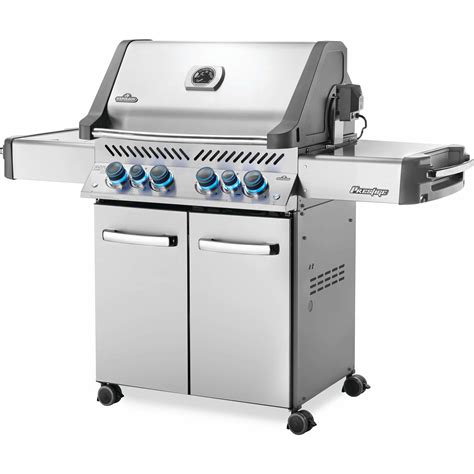 Napoleon Grills Prestige® 500 Propane Gas Grill with Infrared Side and Rear Burners, Stainless ...