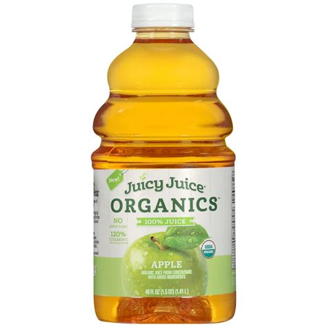 Juicy Juice 100% Organic Juice, Apple, 48 Fl Oz - Walmart.com - Walmart.com