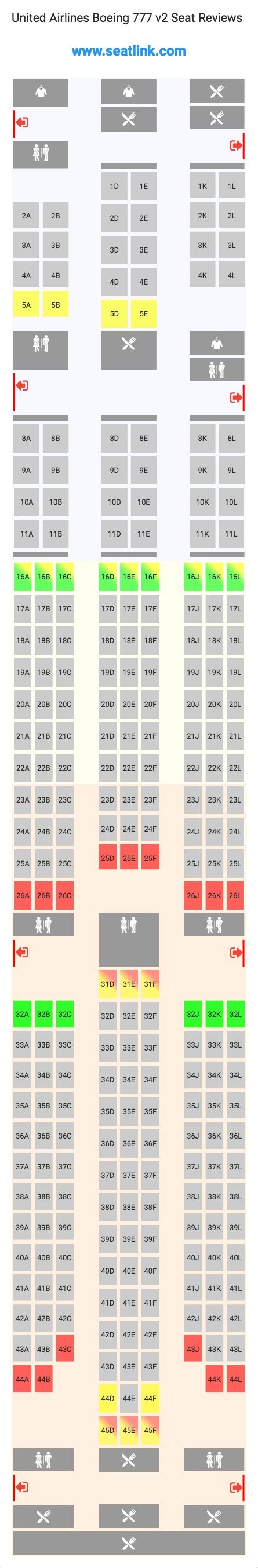 United Airlines 777 Seating Chart