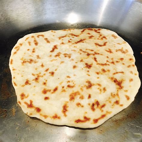 Plain yogurt flat bread with simple ingredients