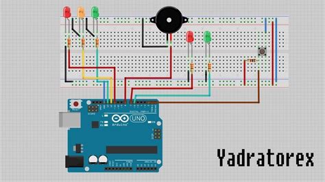 Arduino UNO - Traffic Lights with button (Download code at description) - YouTube