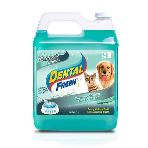 Dental Fresh Water Additive for Dogs and Cats - Clinically Proven Original Formula, 1 Gallon ...