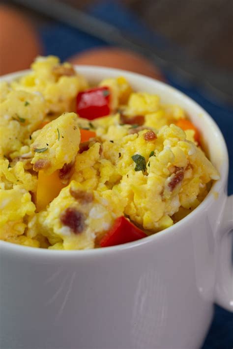 Microwave Scrambled Eggs in a Mug Recipe - The Protein Chef