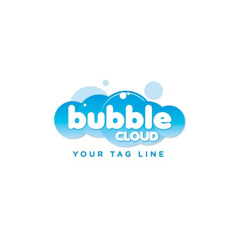 Creative free bubble logo template, Download now.