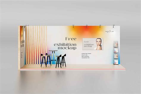 Free Exhibition Stand Mockup (PSD)