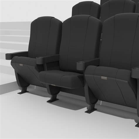 3d chairs movie theater model