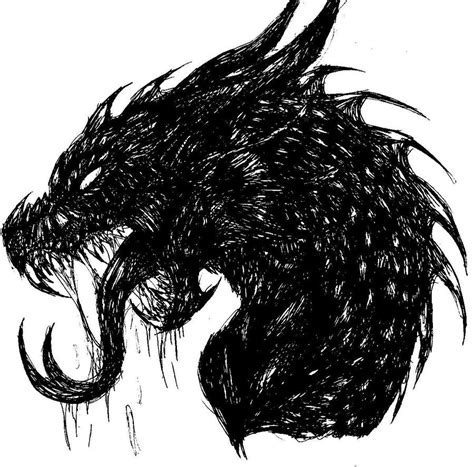 Creepy Dragon Head by brimstone101 on DeviantArt