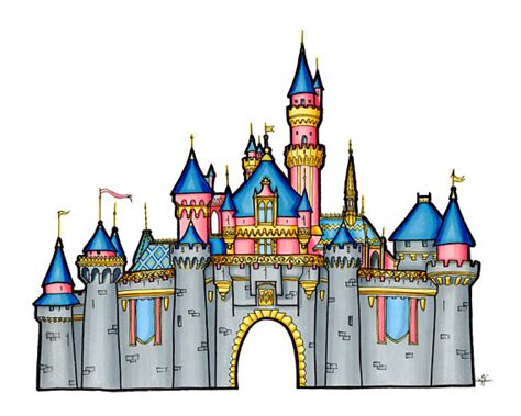 Disney Castle Drawing | Free download on ClipArtMag