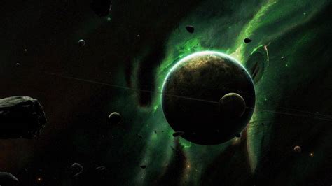 planet, Space, Nebula, Space Art, Green Wallpapers HD / Desktop and Mobile Backgrounds