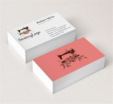 Sewing Logo & Business Card Template - The Design Love