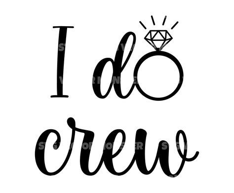 I Do Crew Svg, Bride Tribe Svg, Bridal Team Svg. Vector Cut File for Cricut, Silhouette, Pdf Png ...