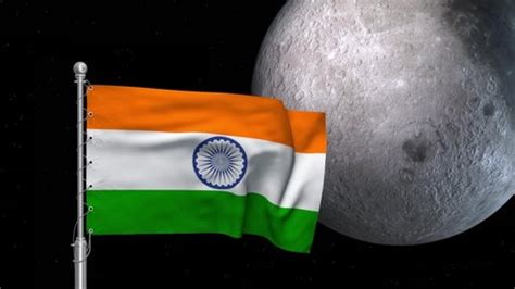 Chandrayaan 2 Mission Symbol Indian Flag Stock Footage Video (100% Royalty-free) 1033945655 ...