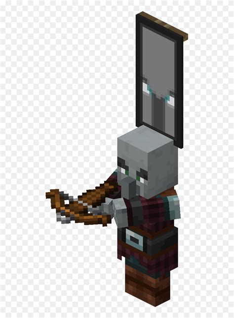 Pillager With Ominous Banner - Minecraft Raiders, HD Png Download - 511x1059(#6814136) - PngFind