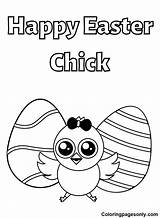 Cute Chick Easter Coloring Page  Free Printable Pages sketch template