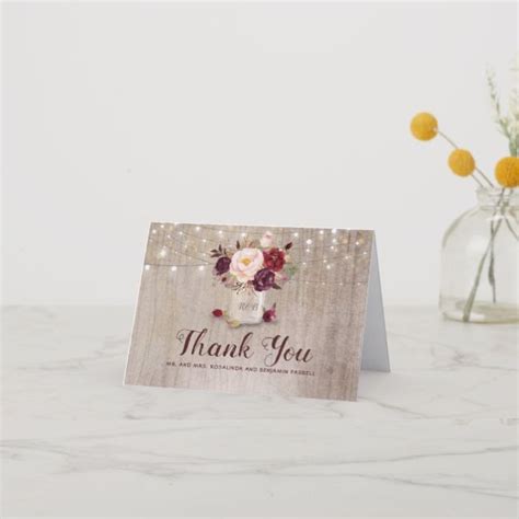 Create your own Folded Thank You Card | Zazzle | Wedding thank you ...