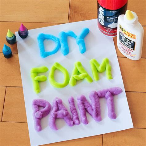 3 Ingredient DIY Foam Paint - Dabbles & Babbles