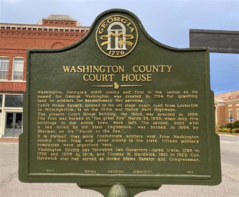 Washington County Courthouse Historical Marker – Washington County ...