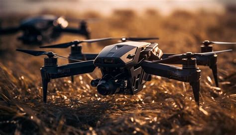 Premium AI Image | Armed drones ready for attack Technological drone photography