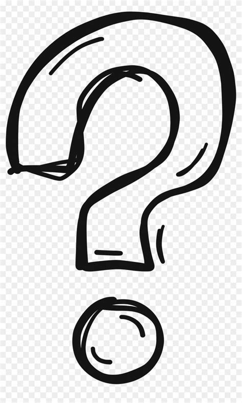 Free Stock Clip Art Hollow Hand Painted Transprent - Question Mark ...