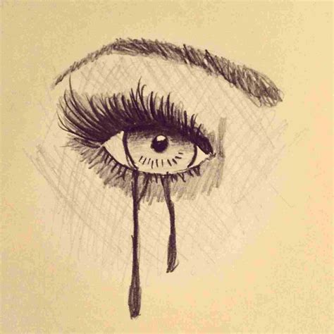 Eye With Tears Drawing at PaintingValley.com | Explore collection of ...