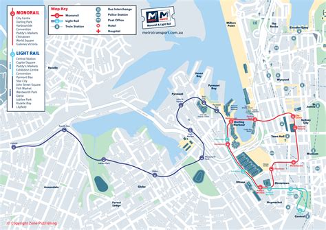 Sydney Metro Map (monorail Light Rail) • Mapsof.net