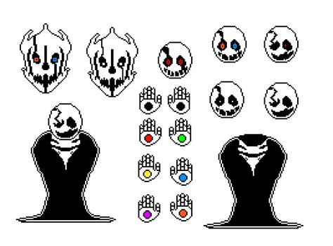 Pixilart - W D Gaster Sprite Sheet by DetectiveShinx