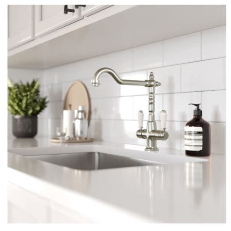 Eirline Alma Brushed Chrome Kitchen Tap - Home Luxuries popular 5003BF Popular