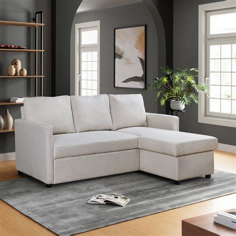 Serta Warren Modern Sectional Sofa, Cream Fabric Box 2 - Walmart.com