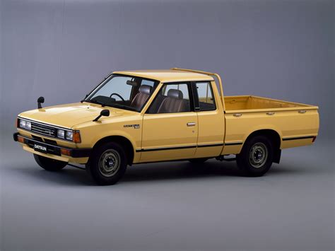 1979-85 Datsun Pickup King Cab mine is red, is a great little truck and has a flat bed. Nissan ...