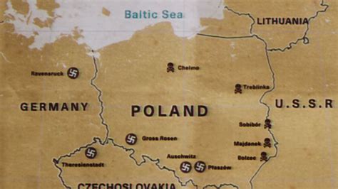 Concentration Camps In Poland Map - Map