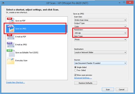 Re: Officejet 8610 Scan resolution settings - HP Support Community ...