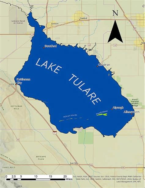 Tulare Lake is being revived in Central California. Here's a map of ...